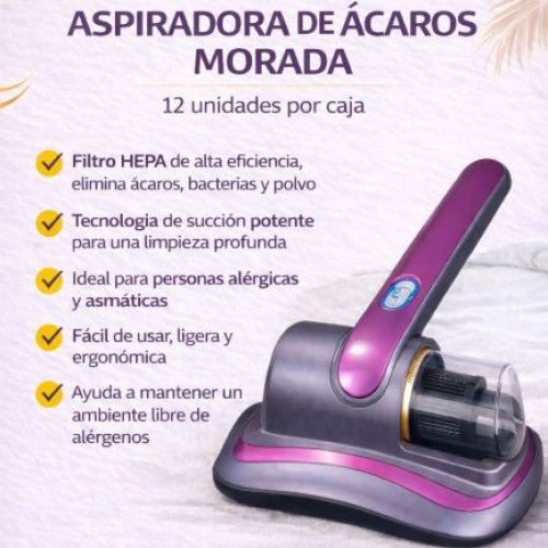 ASPIRADORA DE ACAROS MORADA (12 UND X CAJA) - Clickmarket