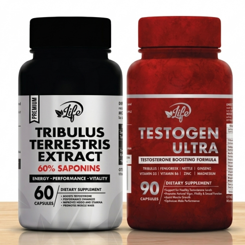 Combo Rendimiento & Vitalidad Masculina (Tribulos + Testogen)